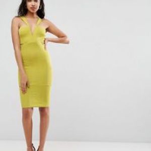 ASOS Bandage Cut Out Midi Dress